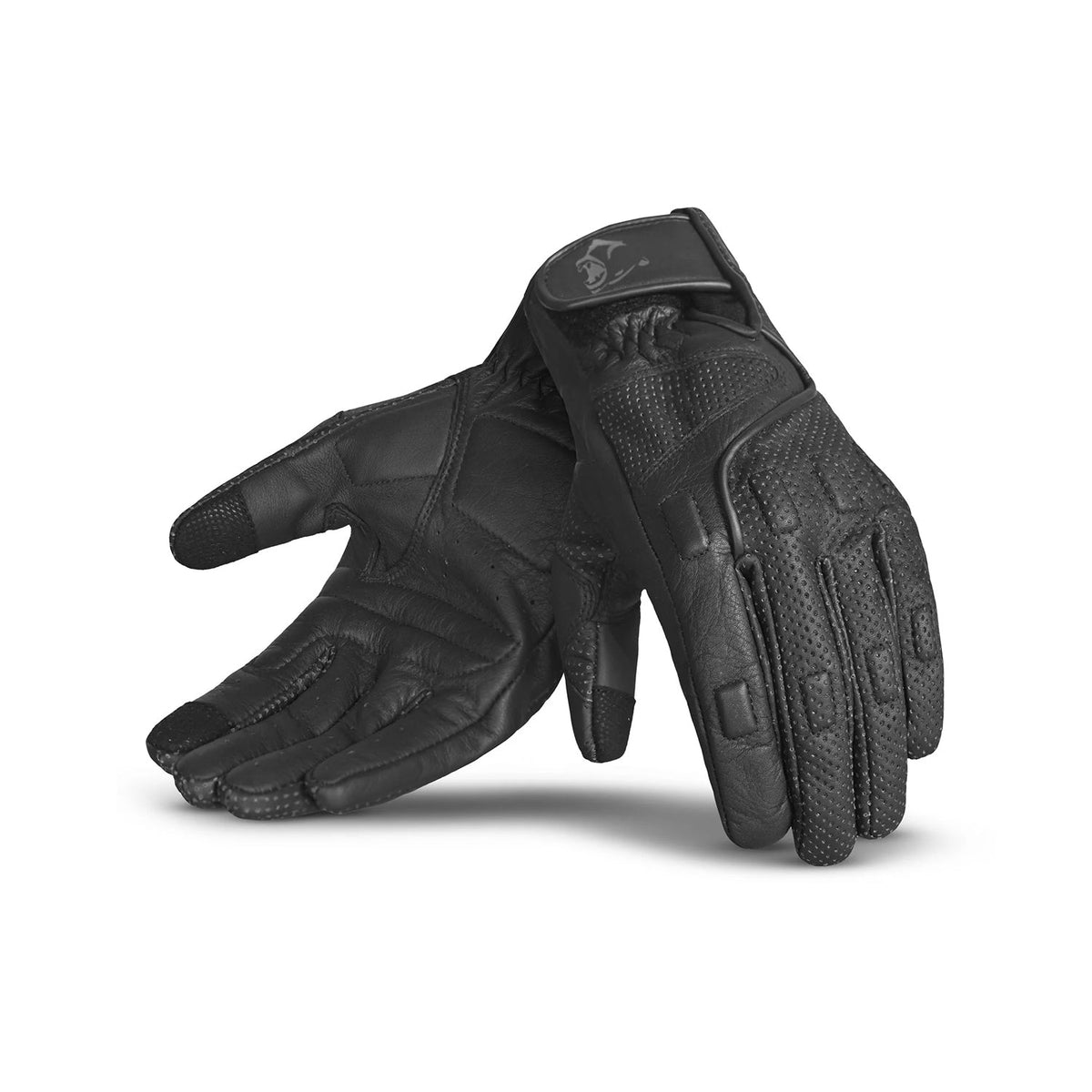 BELA APOLO GUANTES DE MOTO PIEL VERANO MUJER NEGRO