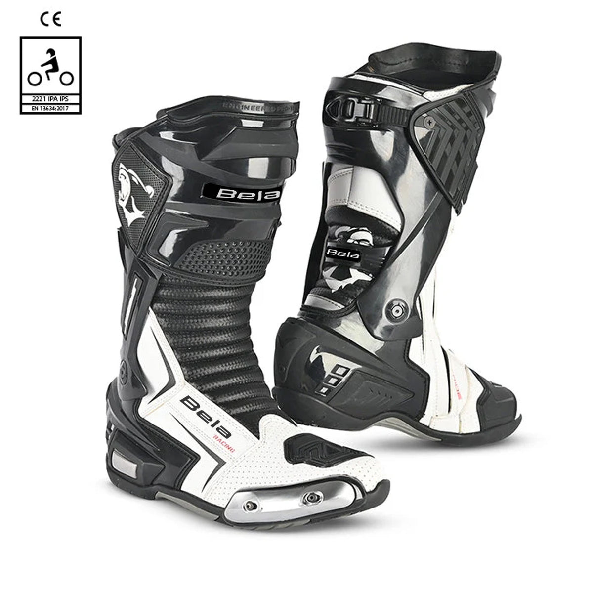 BELA SPEEDO 2.0 CARRERES BOTA DE MOTO NEGRE BLANC