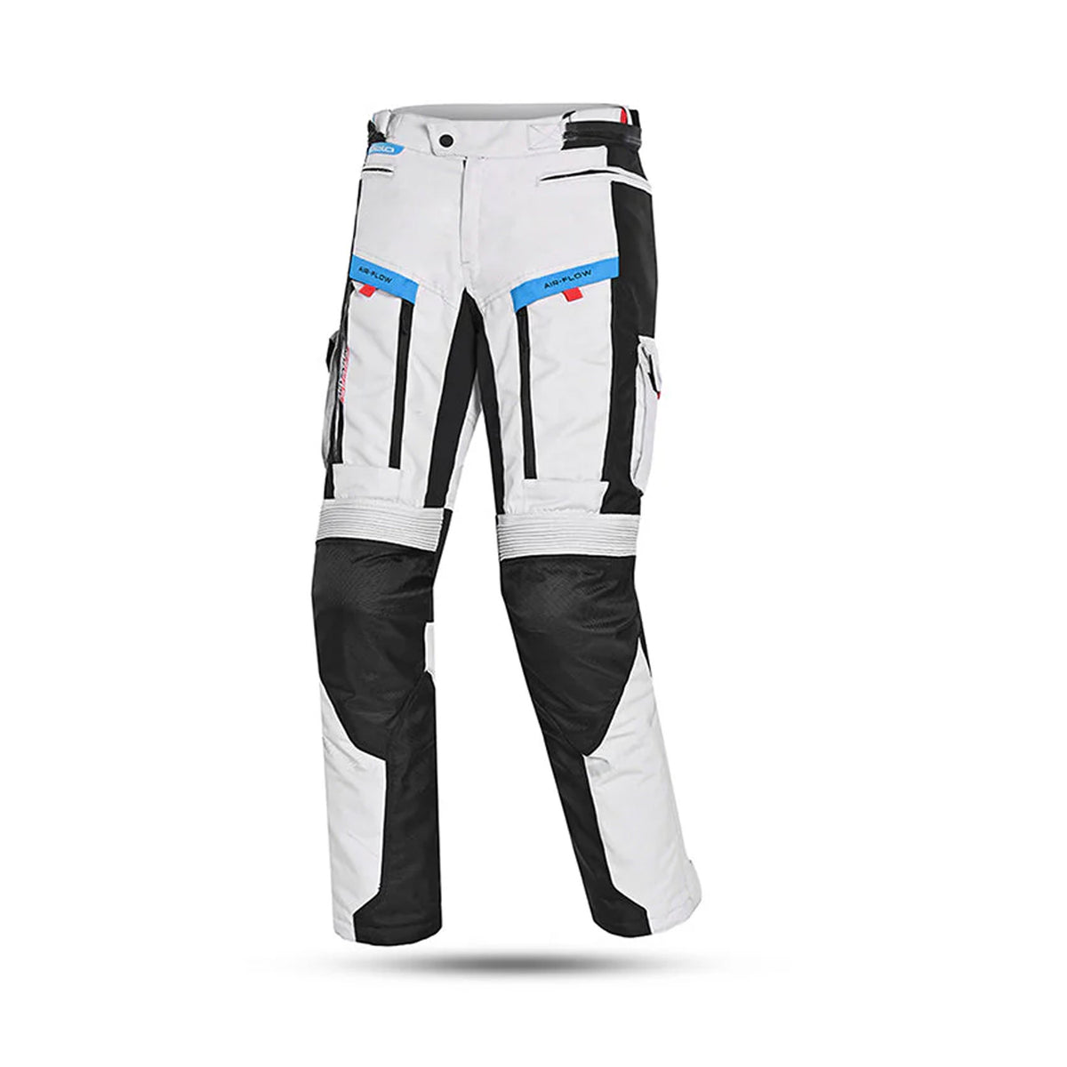 BELA - Pantaló tèxtil Transformer gris/negre/blau