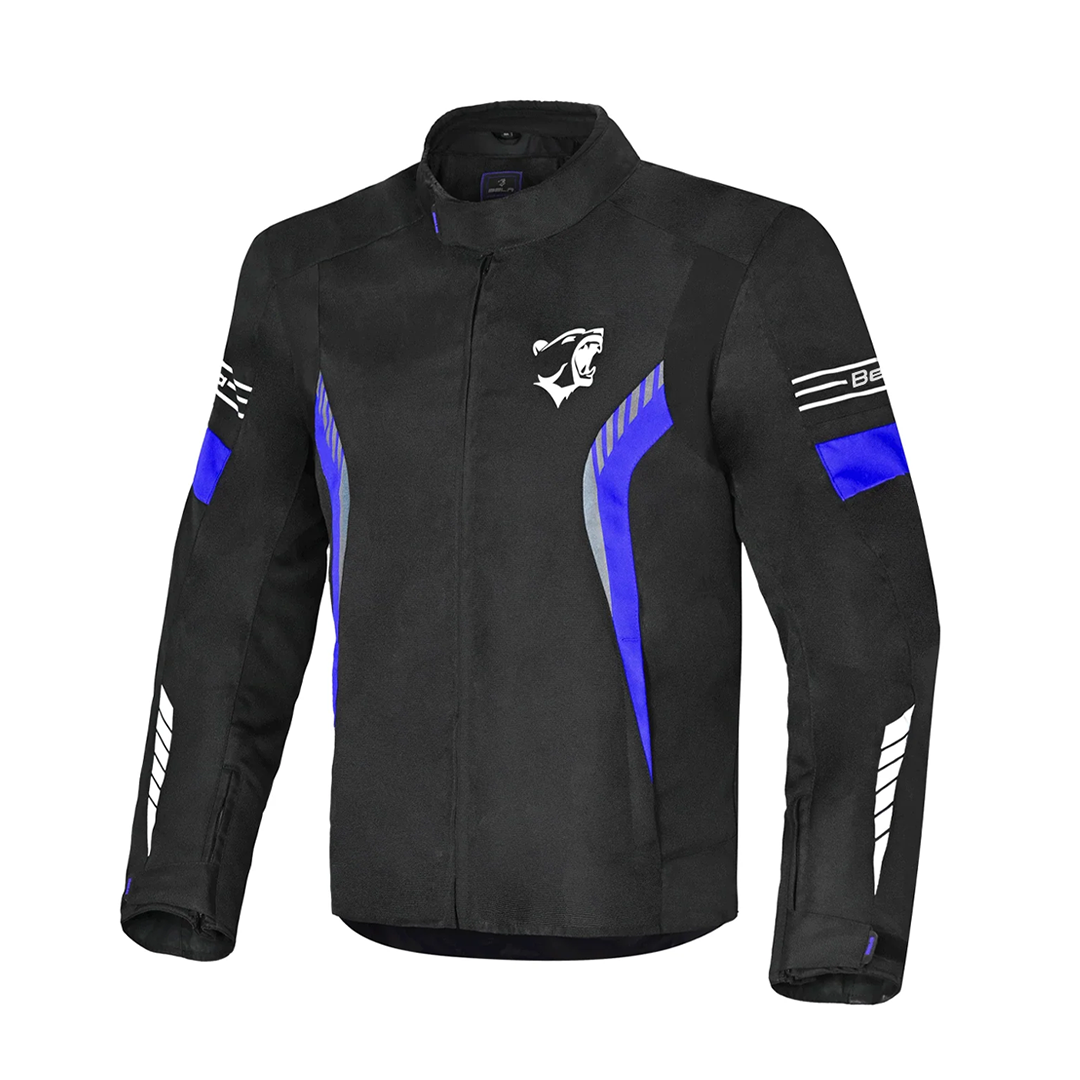 BELA BRADLEY JAQUETE DE MOTO HOMES MOTO NEGRO AZUL