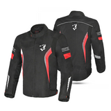 BELA BRADLEY CHAQUETA DE MOTO DE HOMBRE TEXTIL NEGRO ROJO