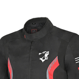 BELA BRADLEY CHAQUETA DE MOTO DE HOMBRE TEXTIL NEGRO ROJO