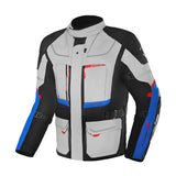 BELA TRANSFORMER 3IN1 TEXTILE JAQUETE DE MOTO HOMES GRIS NEGRO AZUL