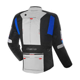 BELA TRANSFORMER 3IN1 TEXTILE JAQUETE DE MOTO HOMES GRIS NEGRO AZUL