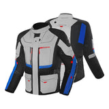 BELA TRANSFORMER 3IN1 TEXTILE JAQUETE DE MOTO HOMES GRIS NEGRO AZUL