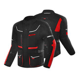 BELA TRANSFORMER 3IN1 TEXTILE JAQUETE DE MOTO HOMES NEGRO ROJO