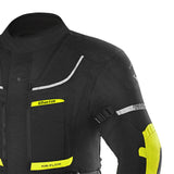 BELA TRANSFORMER 3IN1 TEXTILE JAQUETE DE MOTO HOMES NEGRO AMARILLO FLOUR