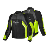 BELA CORDANIEL JAQUETE DE MOTO NEGRO GRIS OSCURO AMARILLO