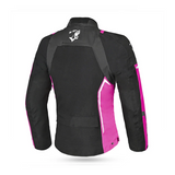 BELA ELANUR CHAQUETA DE MOTO MUJER NEGRO ANTRACITA ROSA
