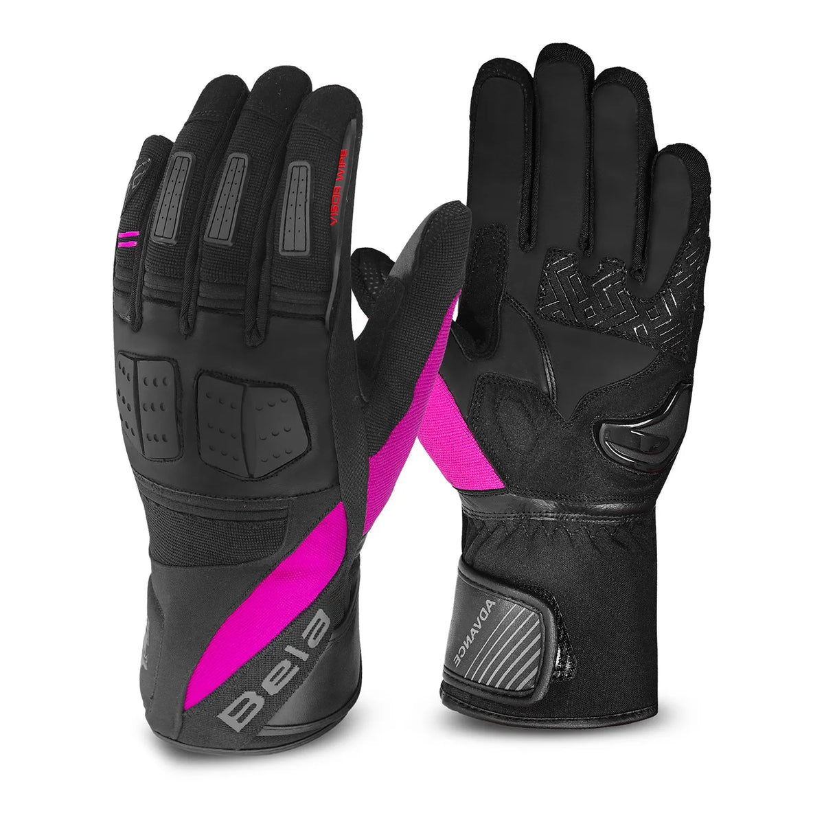 BELA - GUANTE PIEL HIGHWAY WINTER WP LADY NEGRO/ROSA