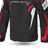 BELA HIGHLAND CHAQUETA DE MOTO HOMBRE NEGRO GRIS ROJO