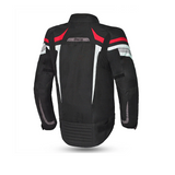 BELA HIGHLAND CHAQUETA DE MOTO HOMBRE NEGRO GRIS ROJO