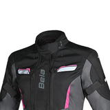 BELA HURRICANE 3 IN 1 CHAQUETA DE MOTO MUJER NEGRO FUCSIA
