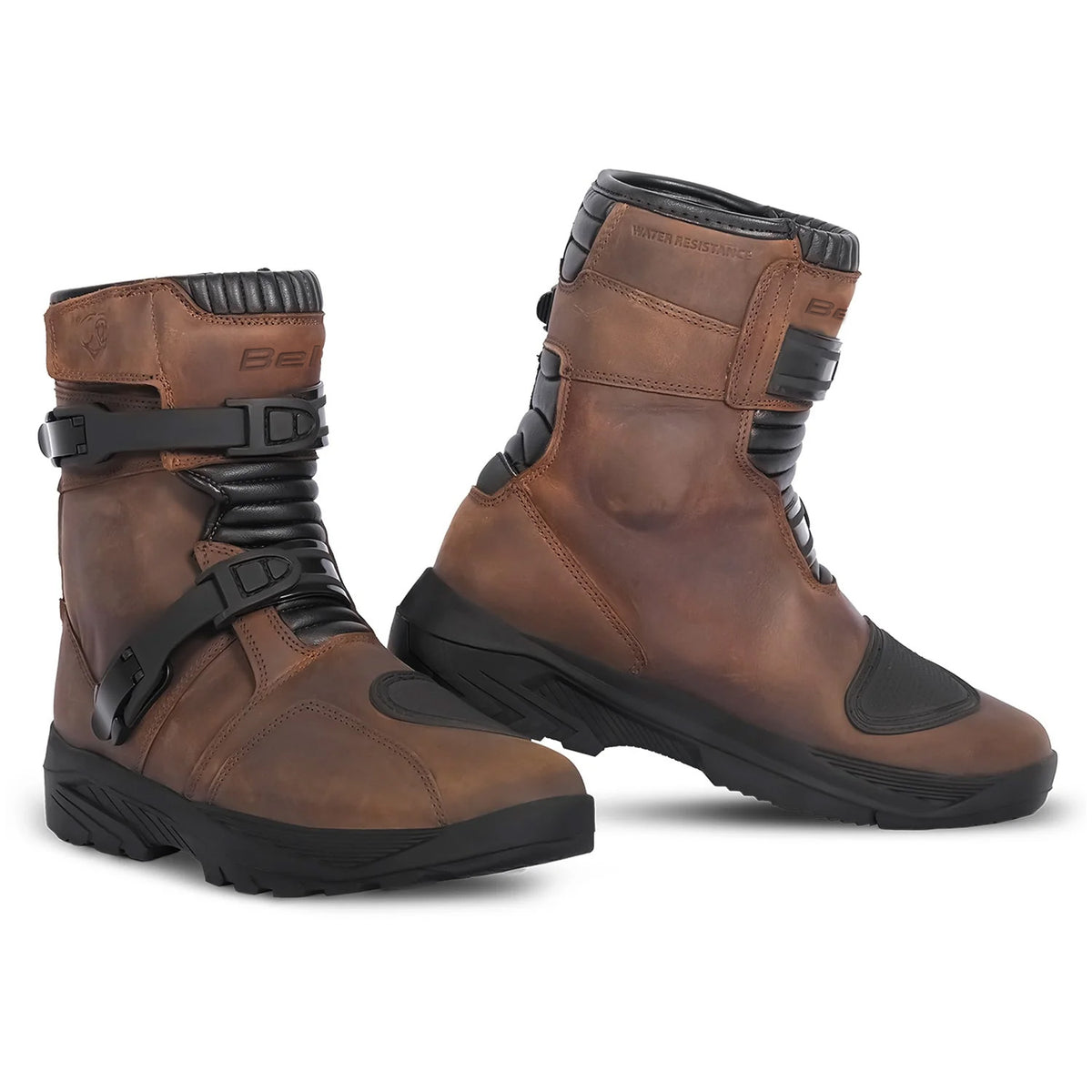 BELA JUNIOR SHORT CUIR GIRA BOTA DE MOTO MARRON