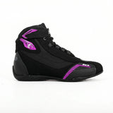 BELA KIVA CUIR URBAN DONA BOTA DE MOTO NEGRE ROSA