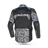 BELA ONSAKER CHAQUETA DE MOTO HOMBRE TEXTIL CAMO NEGRO AZUL