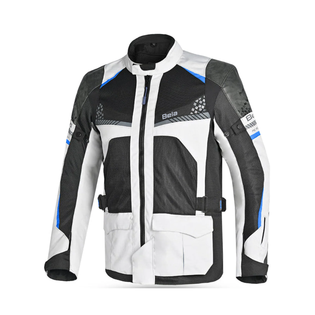 BELA ONSAKER CHAQUETA DE MOTO DE HOMBRE TEXTIL HIELO NEGRO AZUL