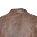 BELA ROYAL RIDER HOMBRE PIEL VINTAGE CHAQUETA DE MOTO NARRON BEIGE