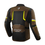 BELA WATSON TEXTIL JAQUETE DE MOTO HOMES NEGRE MARRO GROC BLANC