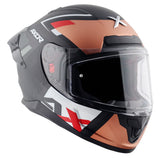 AXOR SABER X SPORTS CASCO NEGRO MATTE NARANJA