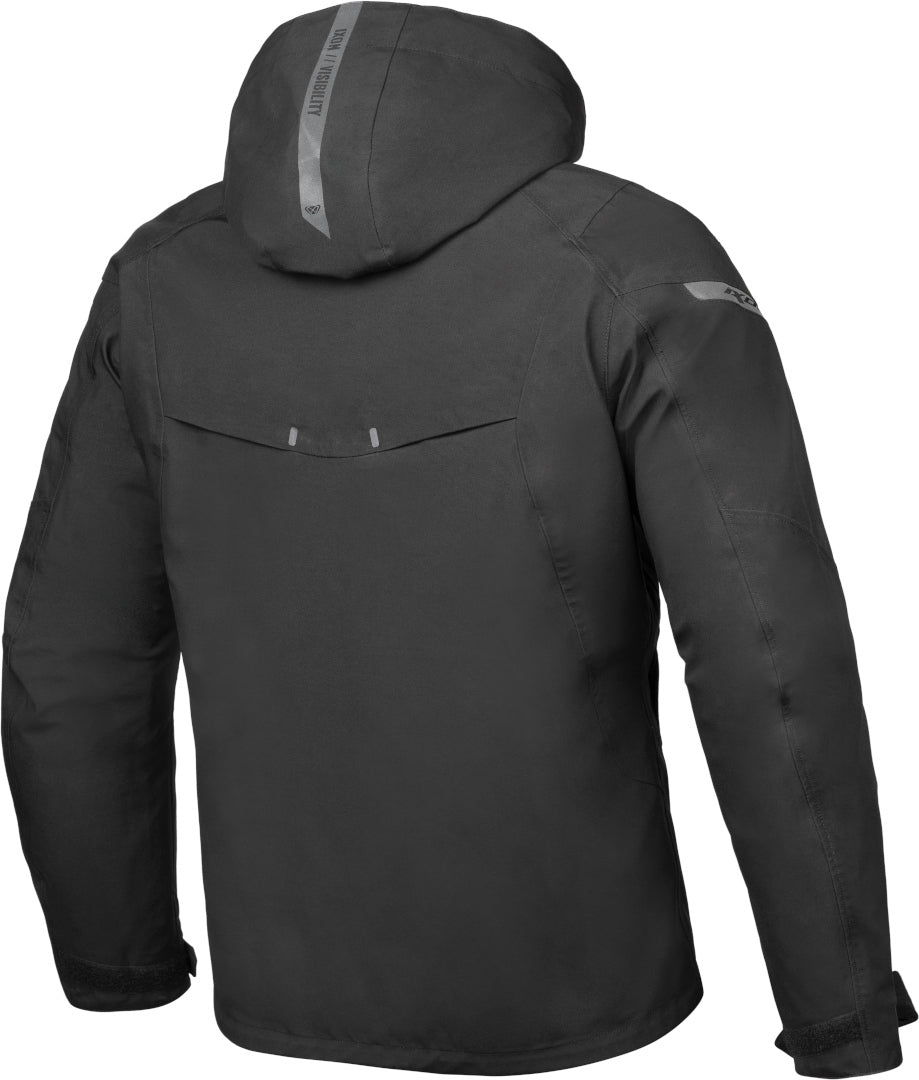 IXON BURNING Hombre Moto Textil Chaqueta Negro