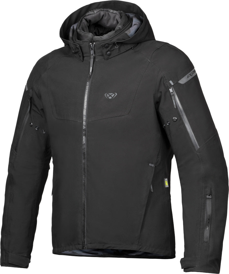 IXON BURNING Hombre Moto Textil Chaqueta Negro