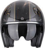 SCORPION BELFAST EVO DRIVE FAST ABIERTO CASCO Plata-Negro-Oro