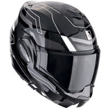 SCORPION EXO Tech Evo Conquer Casco modular Negro Blanco