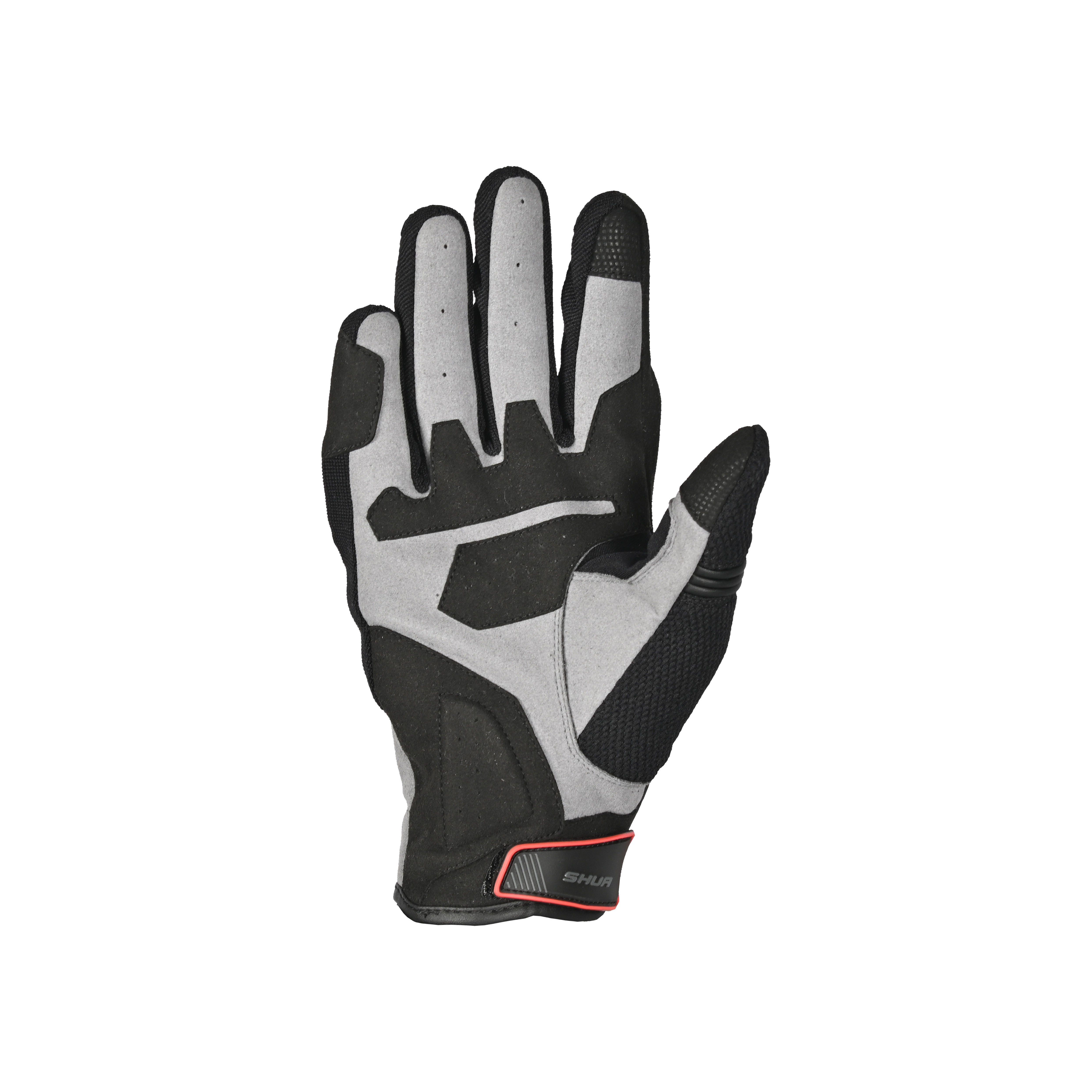 Shua - Sea Breeze Guantes Negro/Gris/Rojo-GUANTES-Maximo Moto