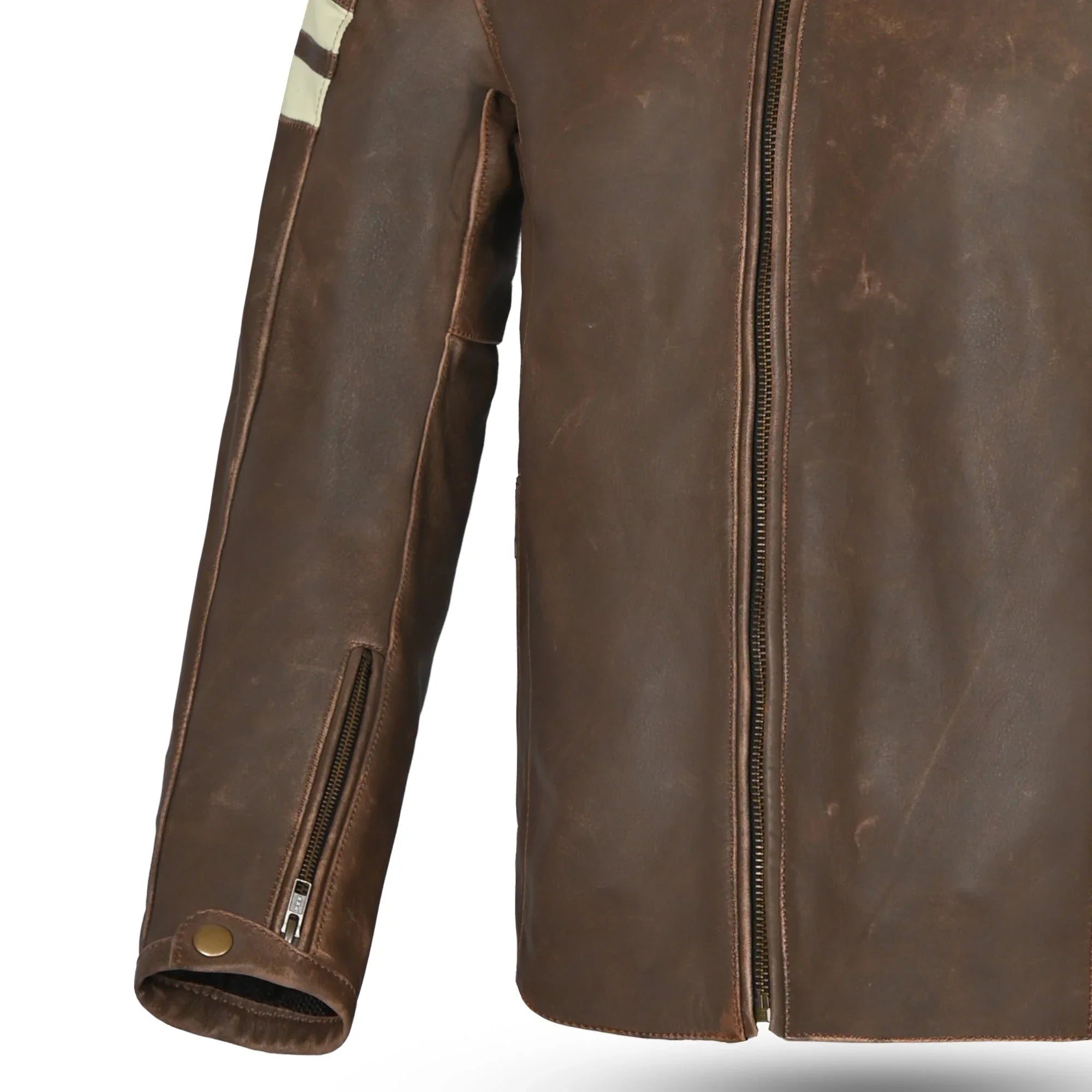 BELA - CHAQUETA PIEL STARK MARRON/BEIGE - SECURTEX MOTOR S.L (t/a MaximoMoto)