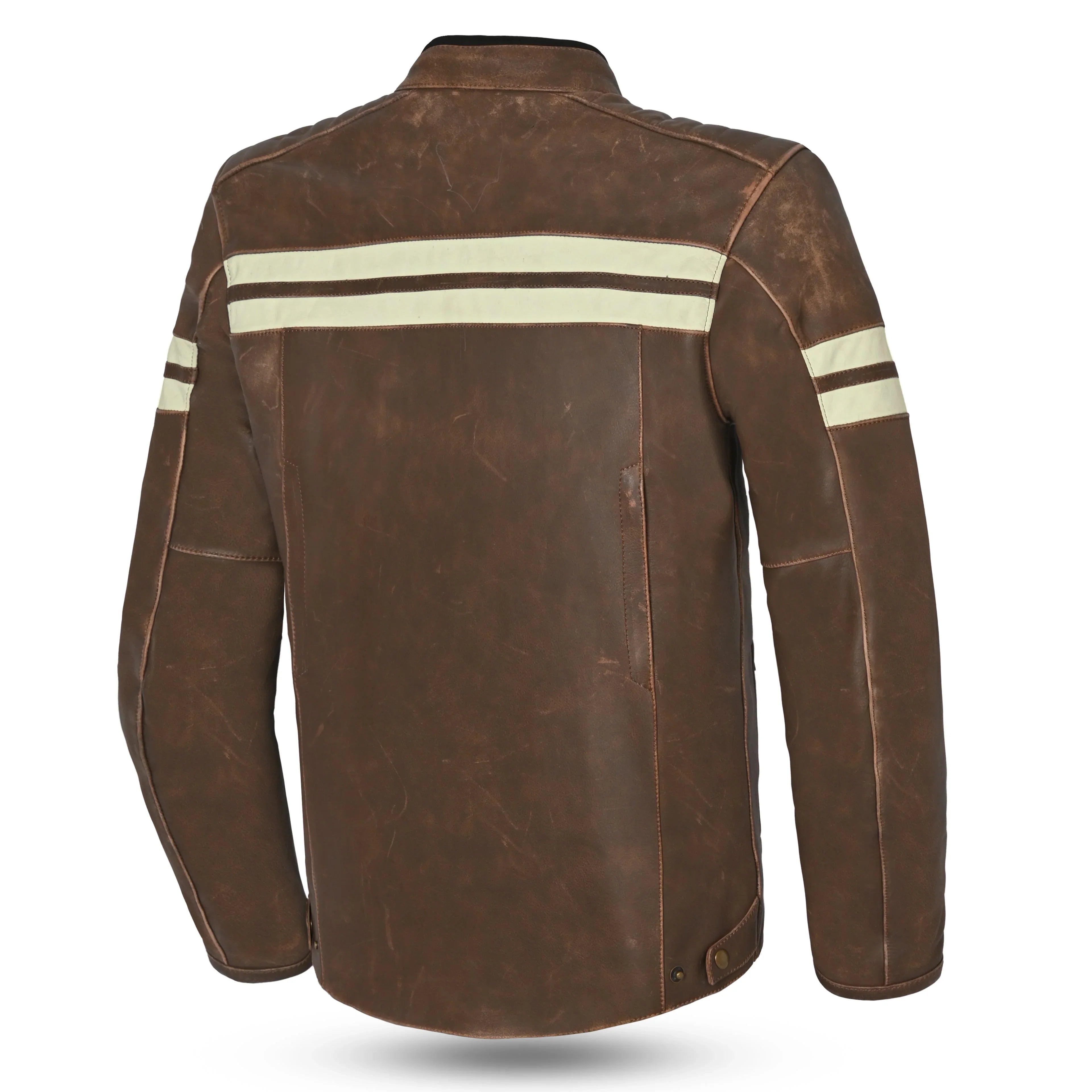 BELA - CHAQUETA PIEL STARK MARRON/BEIGE - SECURTEX MOTOR S.L (t/a MaximoMoto)