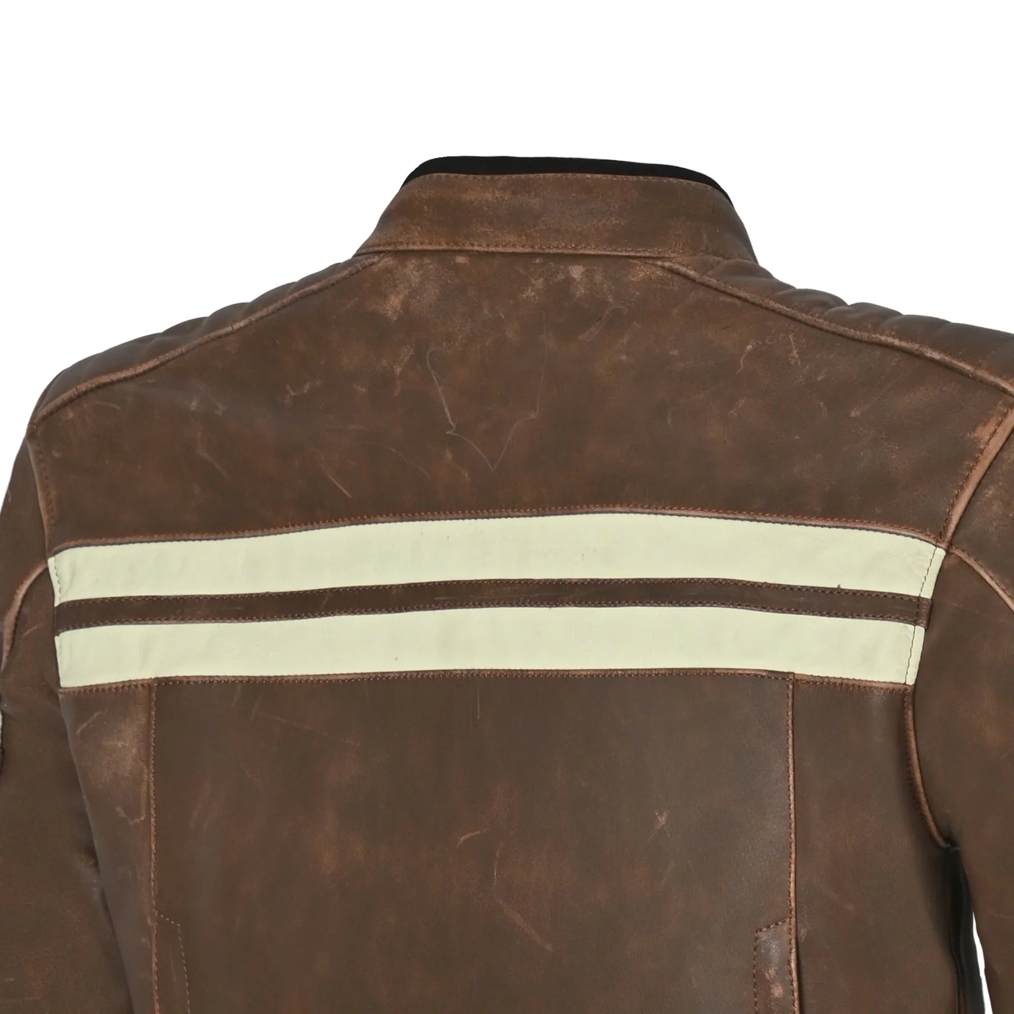 BELA - CHAQUETA PIEL STARK MARRON/BEIGE - SECURTEX MOTOR S.L (t/a MaximoMoto)