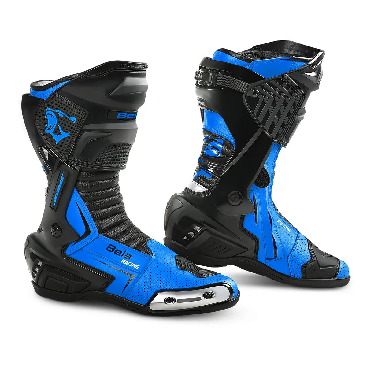 BELA SPEEDO 2.0 CARRERES CUIR BOTES DE MOTO NEGRE BLAU