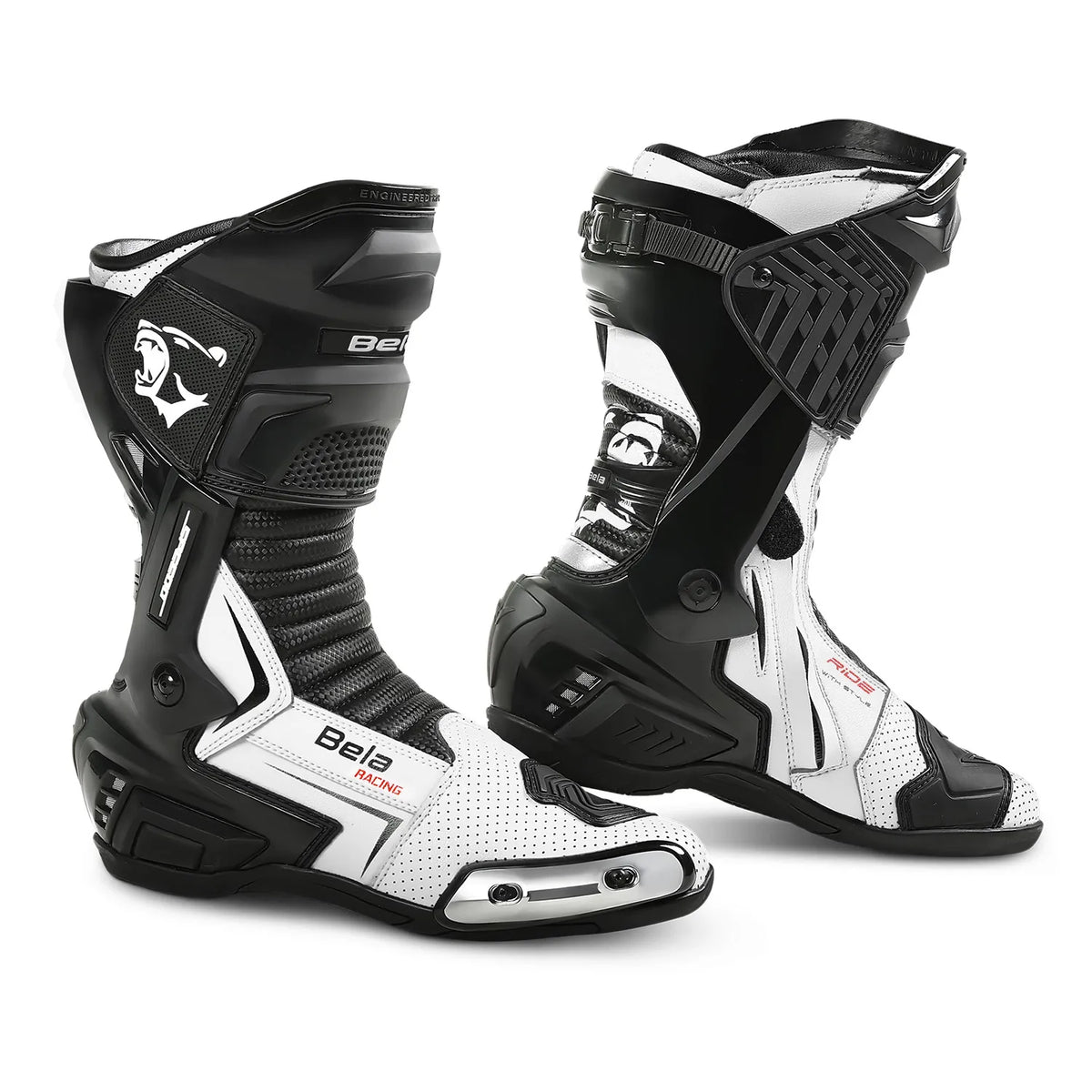 BELA SPEEDO 2.0 CARRERES BOTES DE MOTO NEGRE BLANC