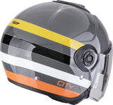SCORPION EXO-CITY II BEE Urbano Moto Jet Casco Gris Amarillo Negro