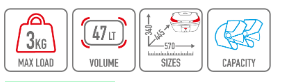 GIVI ML B47 BLADE Maleta Para Moto Negra Con Reflectores Ahumados 47 L - Accesorios
