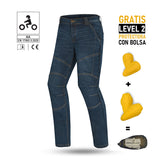 BELA - Pantalón Jeans Crack Azul Vaquero