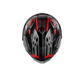 GIVI 50.9 Casco Integral De Moto Agresión Negro Titanio Rojo (SAFE)