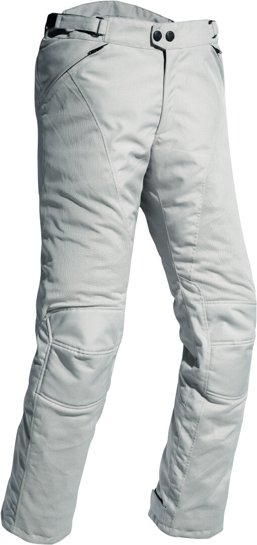 DIFI Ipanema Air Hombre Pantalones de verano Textiles de Moto Gris Claro
