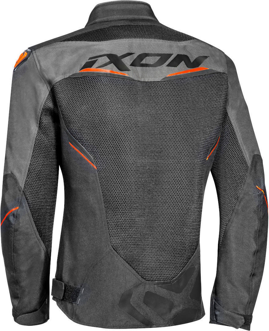 IXON DRACO Hombre Moto Textil Chaqueta Negro Antracita Naranja