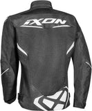 IXON DRACO Hombre Moto Textil Chaqueta Blanco Negro