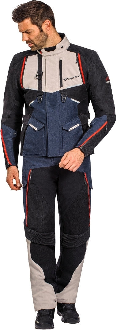 IXON EDDAS PT HOMBRE MOTO PANTALONES TEXTIL GREGE MARINO NEGRO