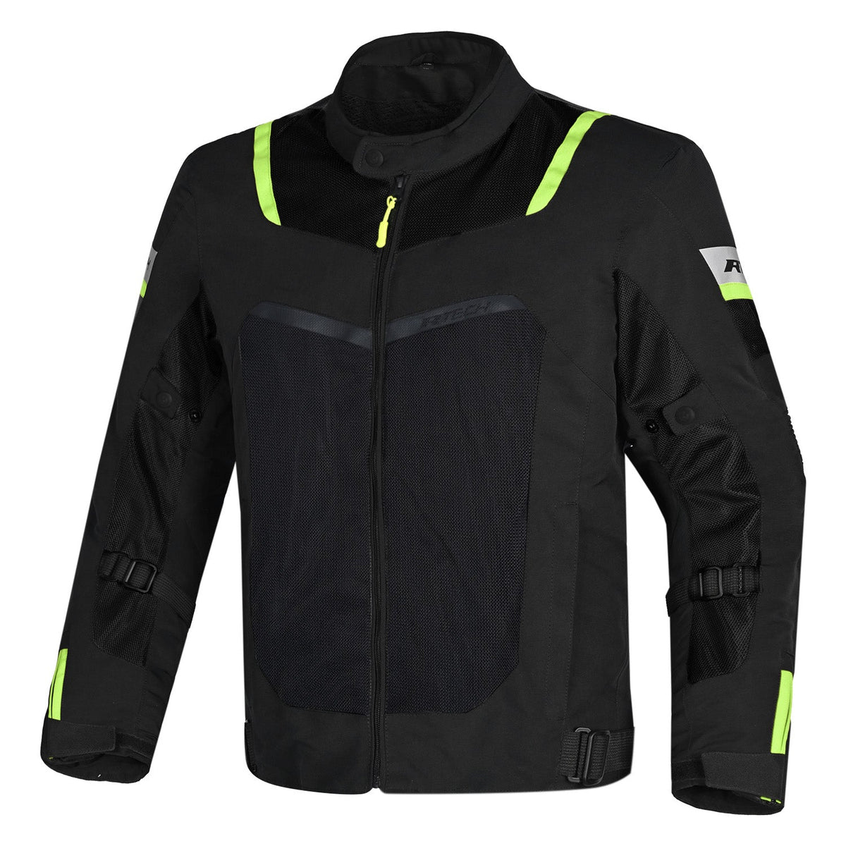 R-TECH SPIRAL MESH CHAQUETA DE MOTO HOMBRE NEGRO AMARILLO FLOU