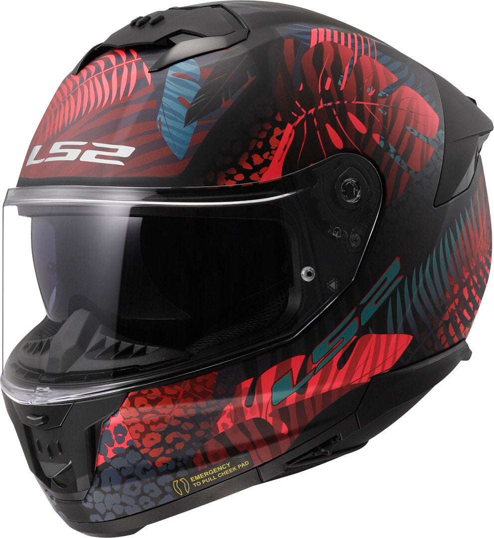 LS2 FF808 STREAM II JUNGLE M.BLACK PINK BLUE-06 - SECURTEX MOTOR S.L (t/a MaximoMoto)