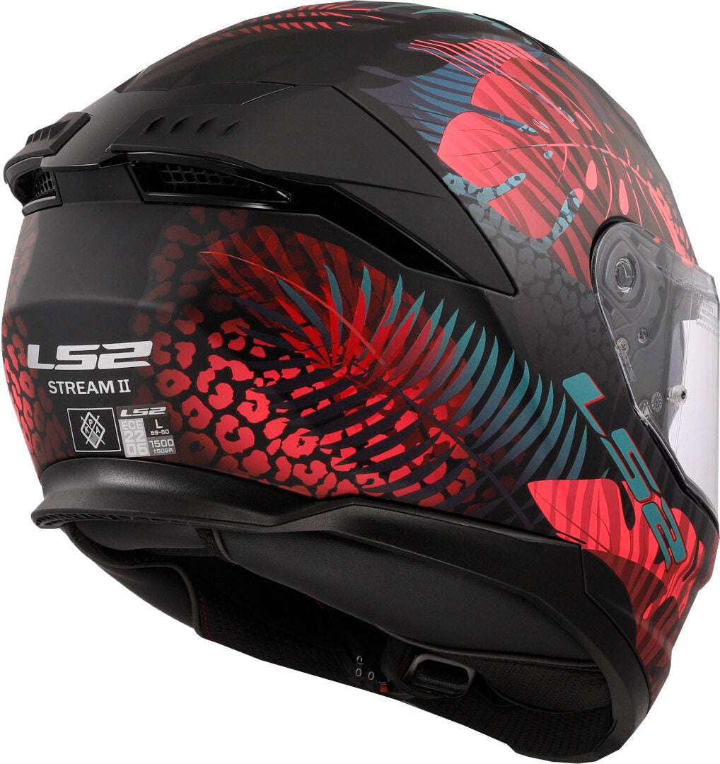 LS2 FF808 STREAM II JUNGLE M.BLACK PINK BLUE-06 - SECURTEX MOTOR S.L (t/a MaximoMoto)
