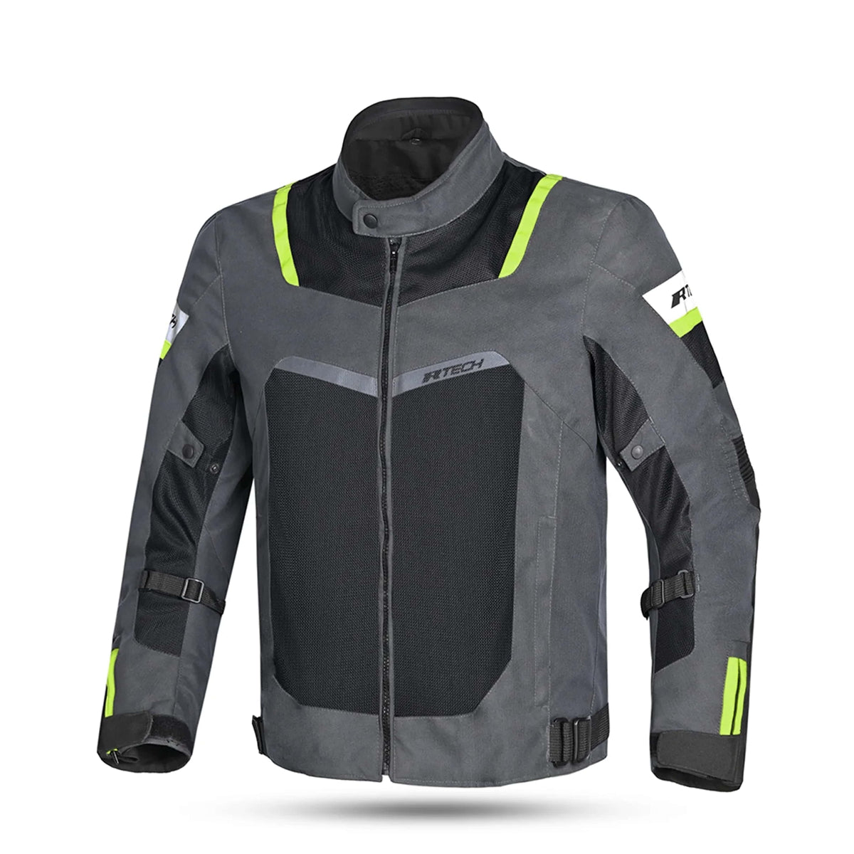 R-TECH SPIRAL MESH JAQUETES DE MOTO HOMES GRIS NEGRE GROC FLOUR