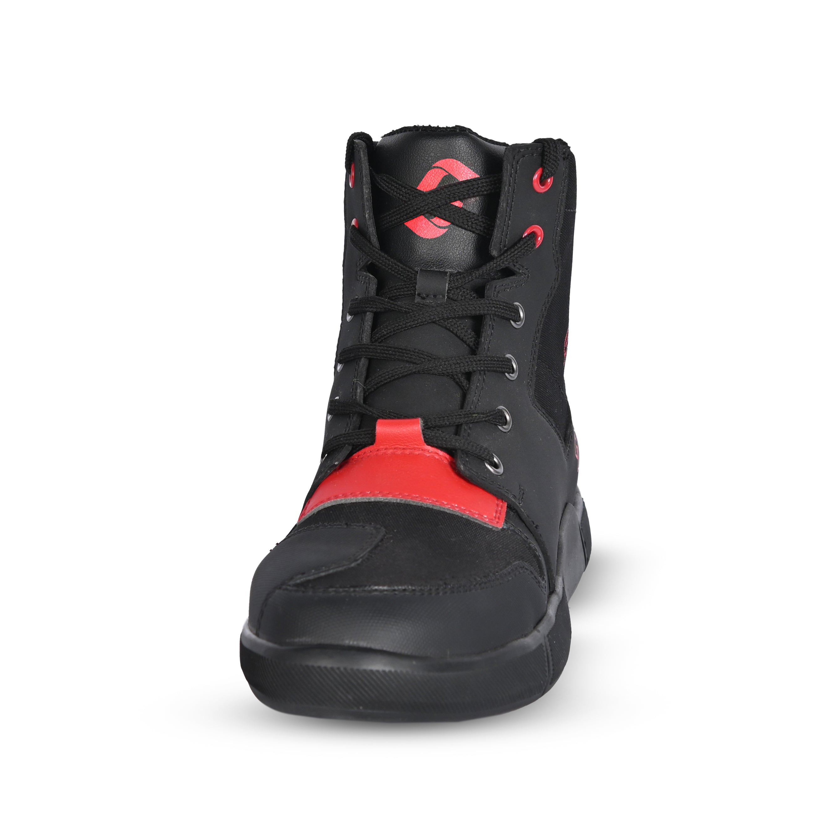 SHUA Oddin Bota Urbana para Hombre Negro Rojo-BOTAS-Maximo Moto
