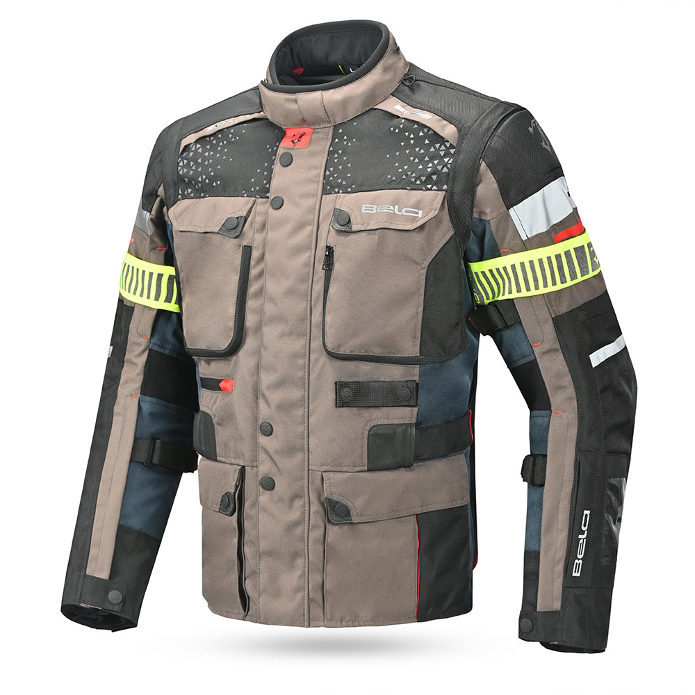 BELA - Chaqueta Textil Crossroad Extreme WP Marron Navy - SECURTEX MOTOR S.L (t/a MaximoMoto)