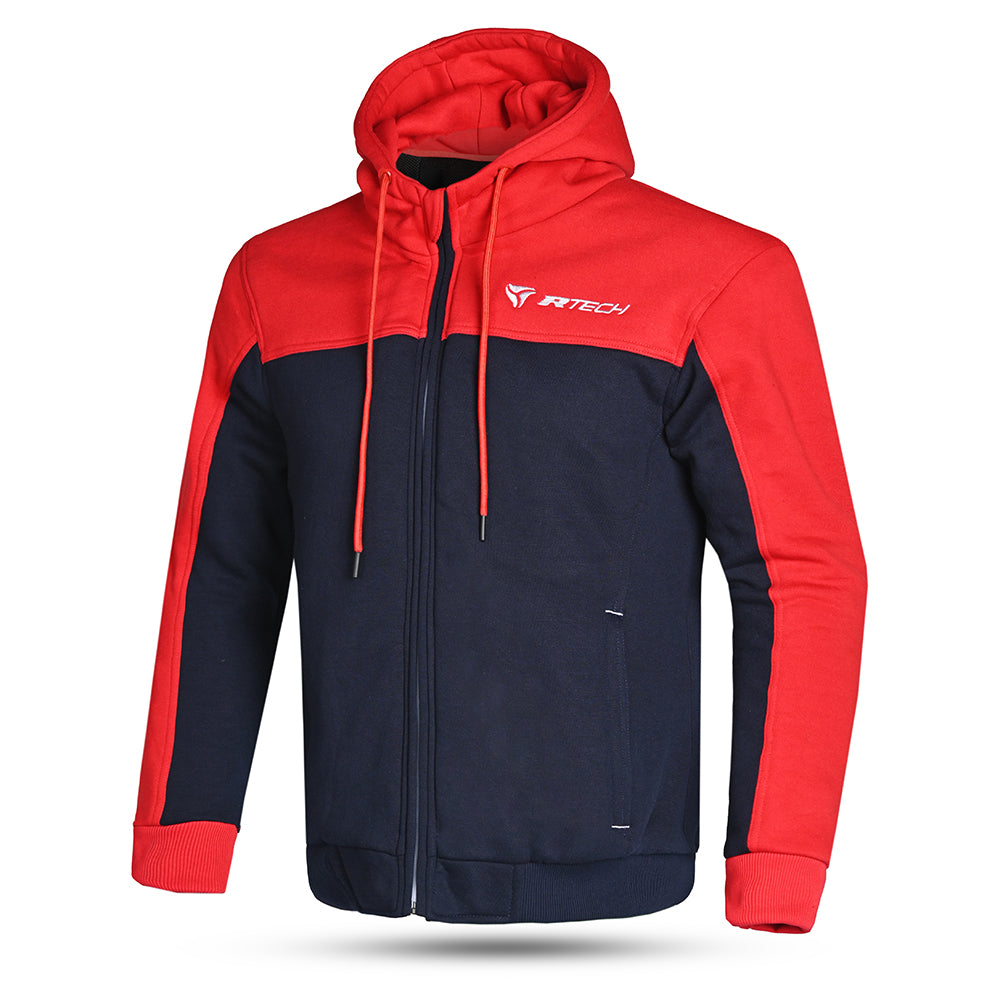 R-TECH - Sudadera Textil Suspention Hoddy Azul Rojo - SECURTEX MOTOR S.L (t/a MaximoMoto)
