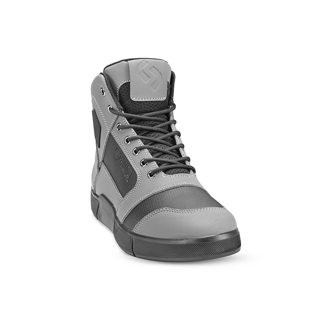 SHUA - Botas Shift De Piel Gris-BOTAS-Maximo Moto